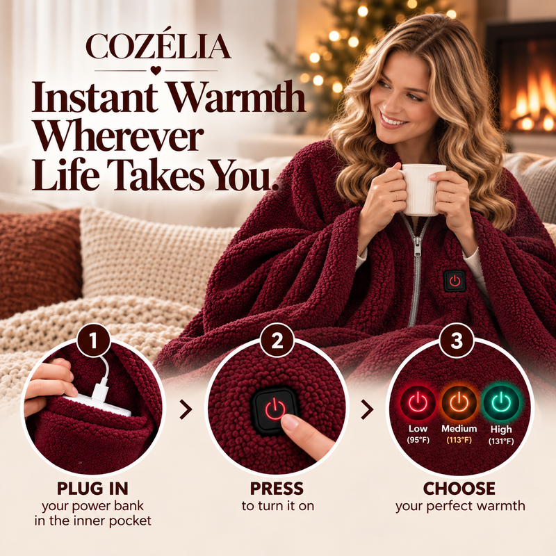 COZÉLIA™ Wearable Heated Blanket